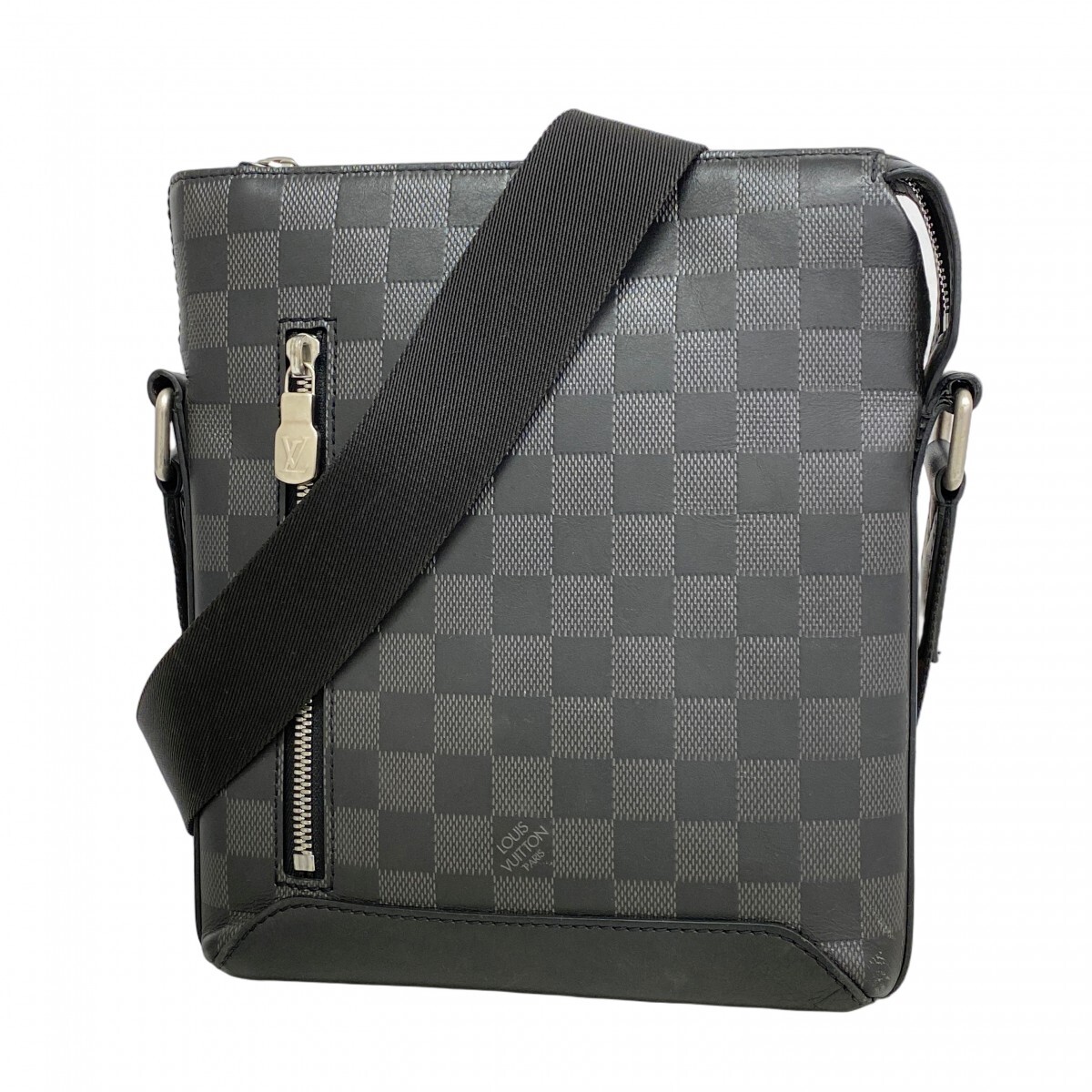 【5me5351】ルイヴィトン ショルダーバッグ ダミエ・アンフィニ ディスカバリーメッセンジャーPPM N40122 オニキス【中古】メンズ拍卖