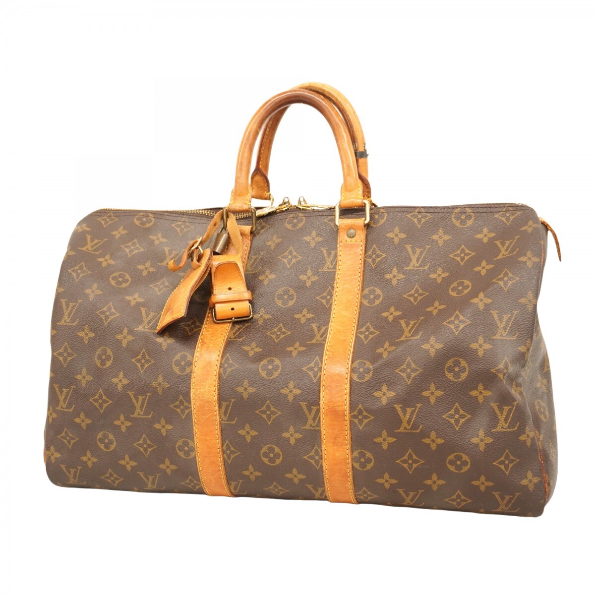 【5me5482】ルイヴィトン ボストンバッグ モノグラム キーポル45 M41428 ブラウン【中古】メンズ レディース ユニセックス拍卖