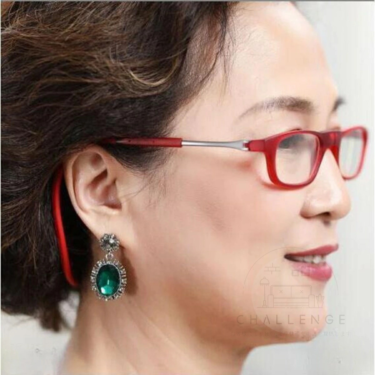 度数:+1.5 老眼鏡 首かけ クリックリーダー 滑り止め付き 軽量 シニラス おしゃれ 首かけ老眼鏡 新品拍卖