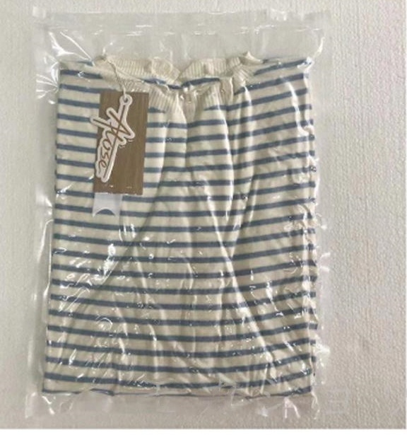 Mサイズ ニット クルーネック ストライプ レディース 秋冬 カットソー クルーネック トップス シボ感 生地 着痩せ きれいめ 履きやすい拍卖