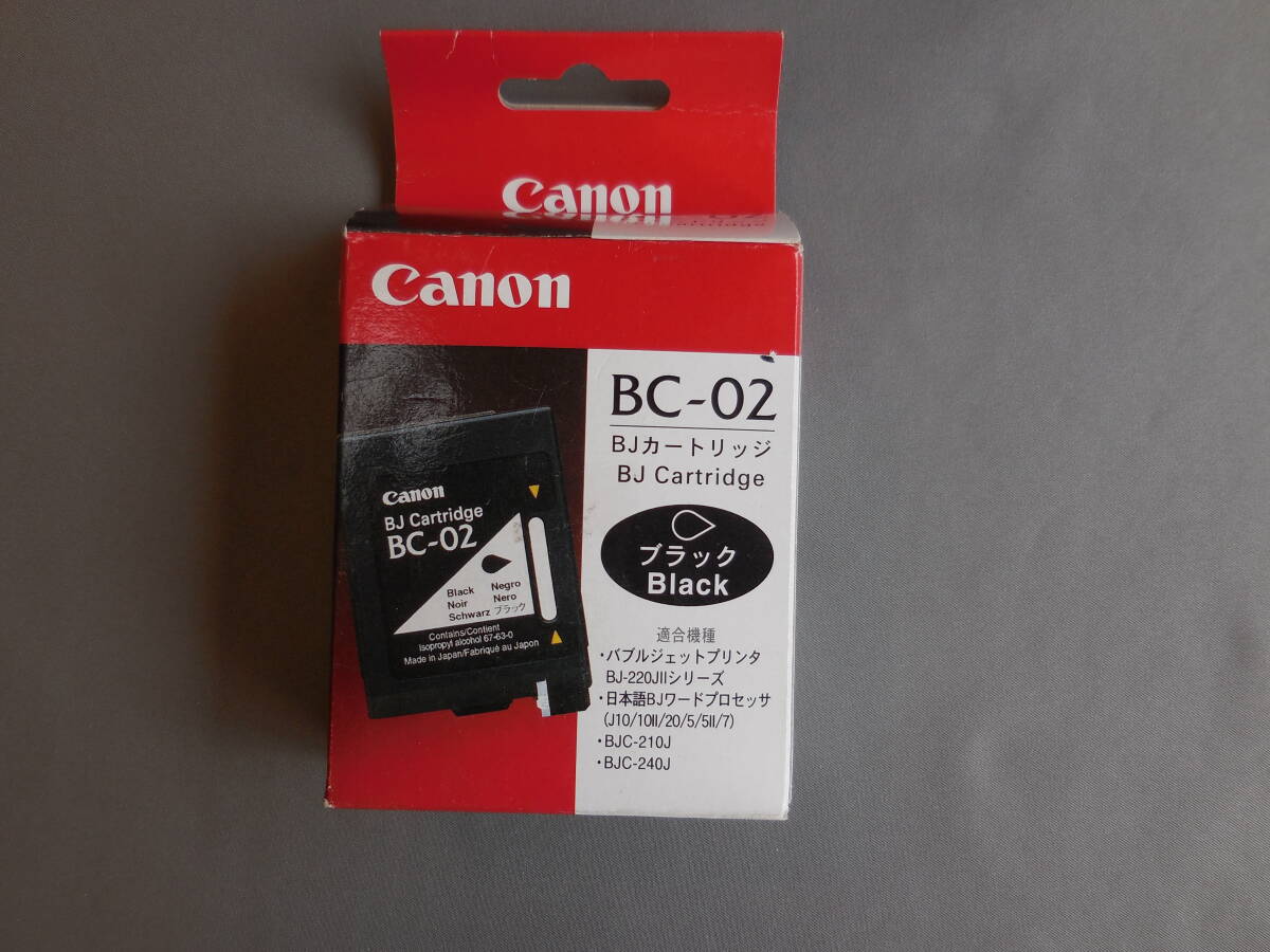 未使用品【キヤノン 純正】インク カートリッジ【BC-02】Canon ブラック 黒 期限切れ 送料¥230から拍卖