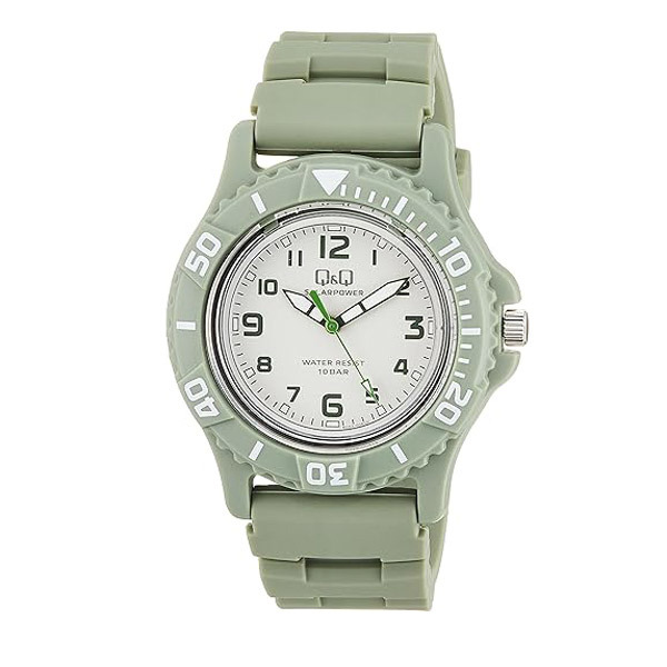 シチズン 腕時計 紳士/メンズ アナログ ソーラー電源 10気圧防水 回転ベゼル ウレタンベルト グリーン E02A-005VK/6998x1本拍卖