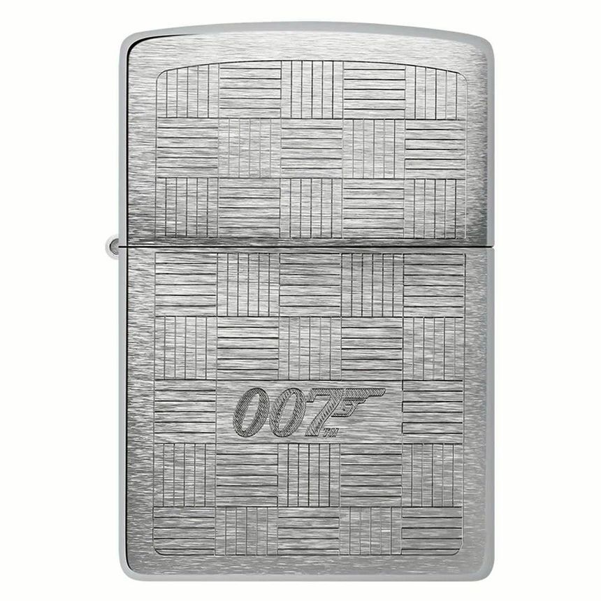 ジッポー オイルライター USA Zippo 007 James Bond Tuxedo クロスハッチ模様 46853/送料無料メール便拍卖