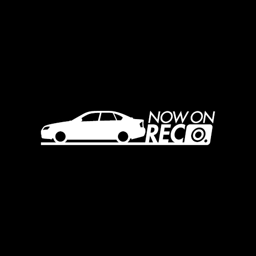 【ドラレコ&セキュリティ】スバル レガシィB4【BL系】録画中 ステッカー拍卖