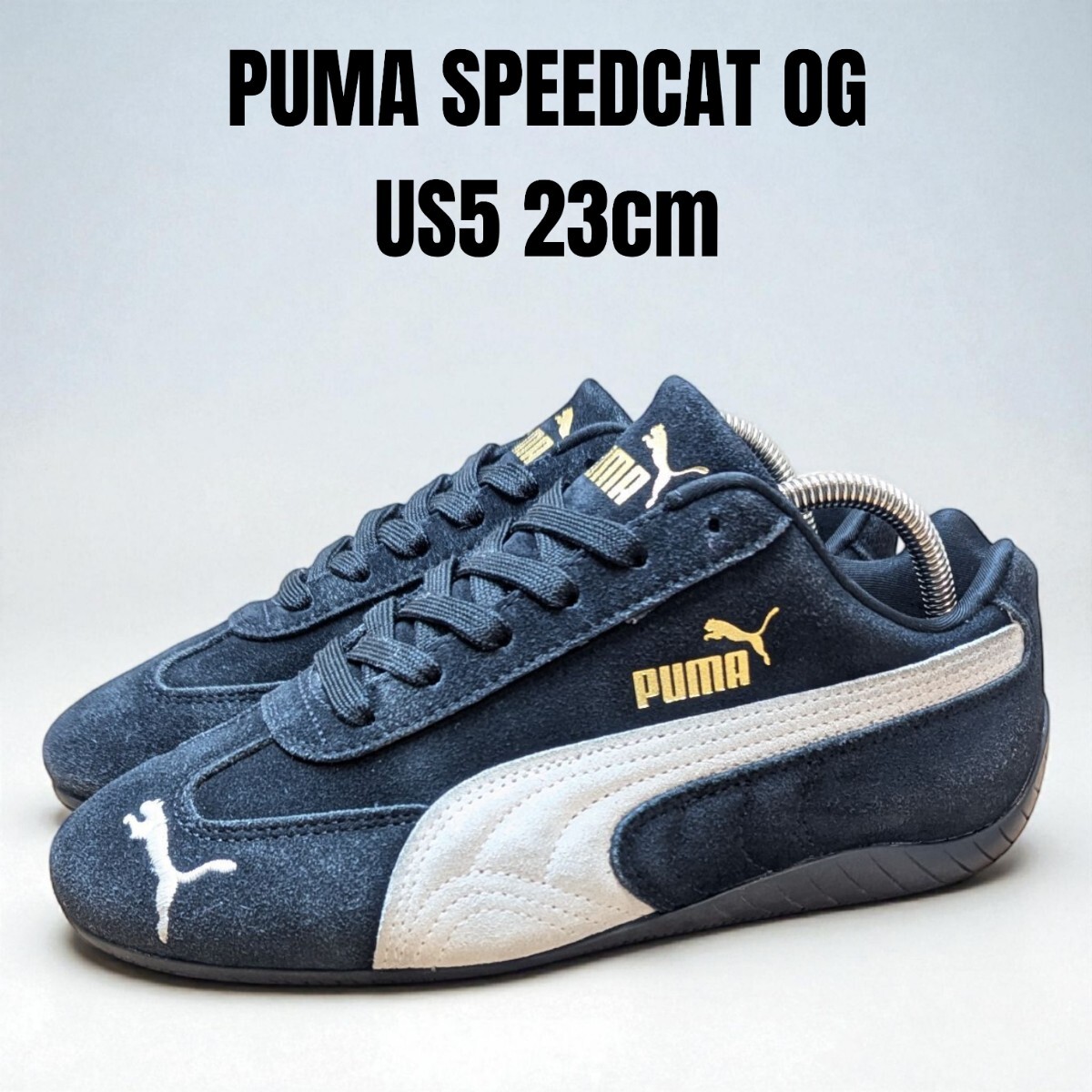 PUMA SPEEDCAT OG プーマ スピードキャット 23cm ブラック スウェード PUMAスニーカー レディーススニーカー拍卖