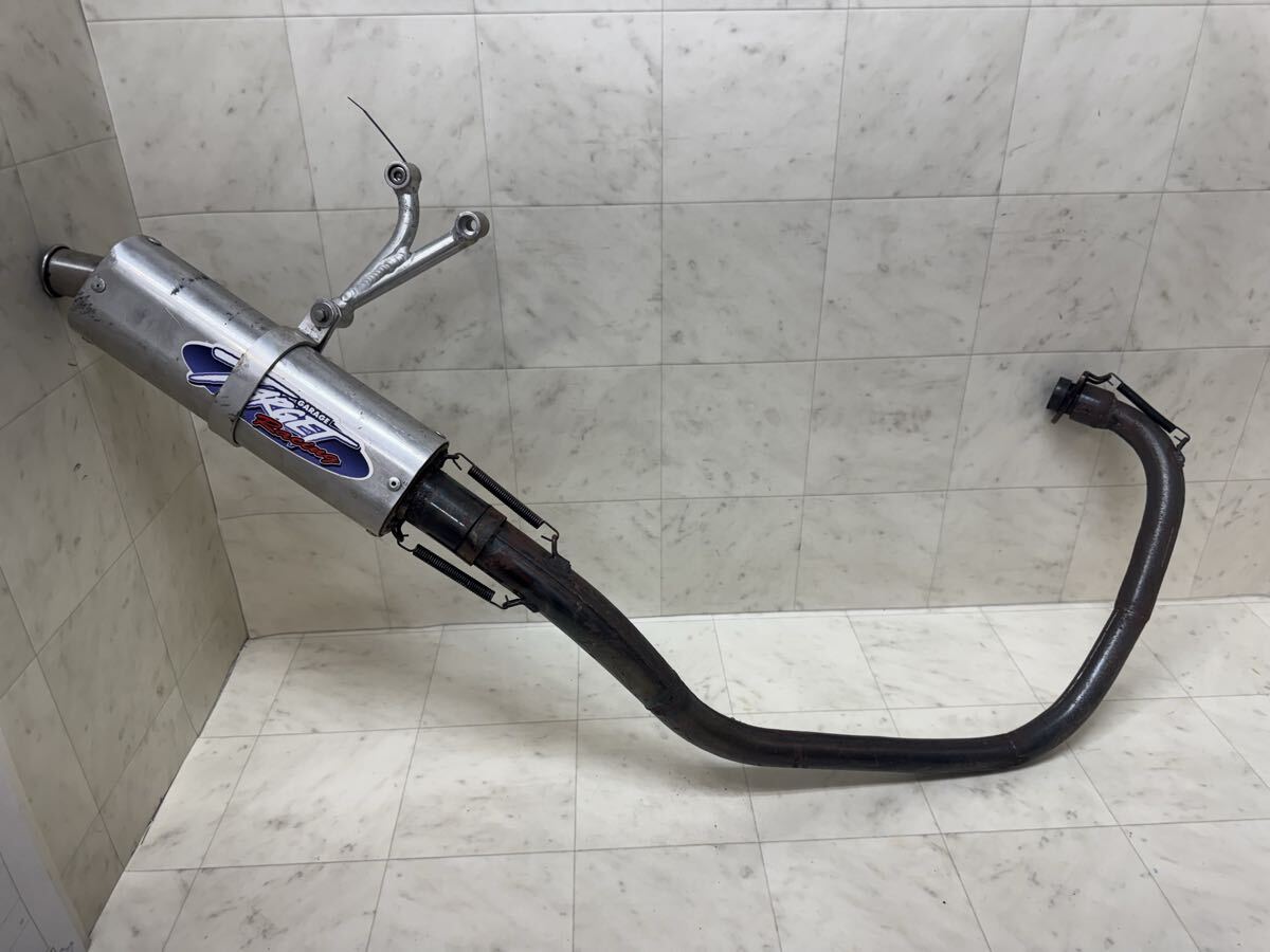 エイプ100で使用 ガレージ ターゲット フルエキゾーストマフラー HC07 APE50 XR100モタード XR50 NSR50 HC13 レース レストア 武川拍卖