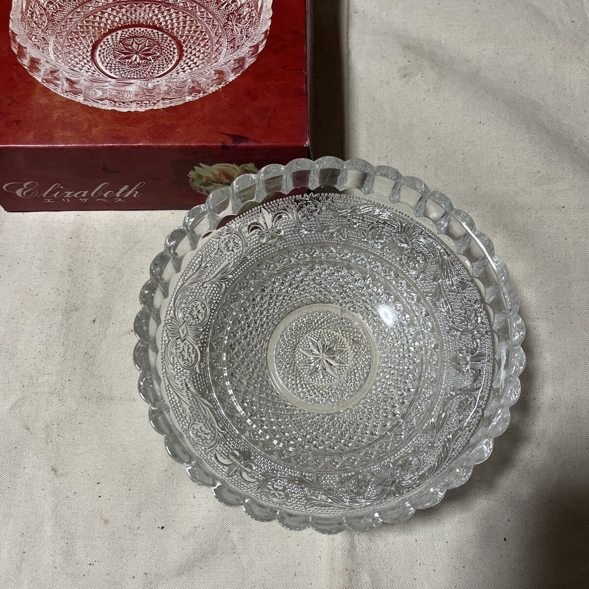 新品 未使用 HASEGAWAグラス エリザベス 中鉢 昭和レトロ レア拍卖