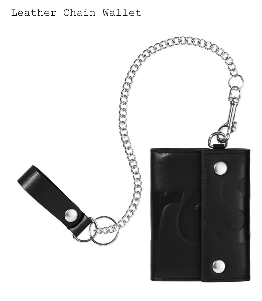 supreme Leather Chain Wallet black シュプリーム ウォレット チェーンウォレット レザー チェーン ブラック シュプリーム Wallet 拍卖