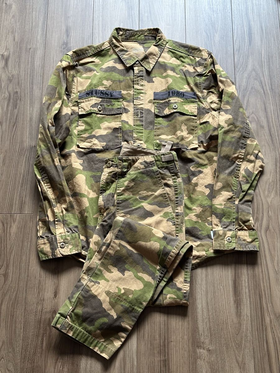 stussy MFG セットアップ 迷彩 ミリタリー ステューシー ビンテージ 上下セット 迷彩服拍卖