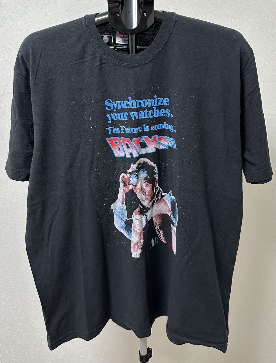 バックトゥザフューチャー プロモ Tシャツ XL USA製 T shirts Back to the Future ブラック拍卖
