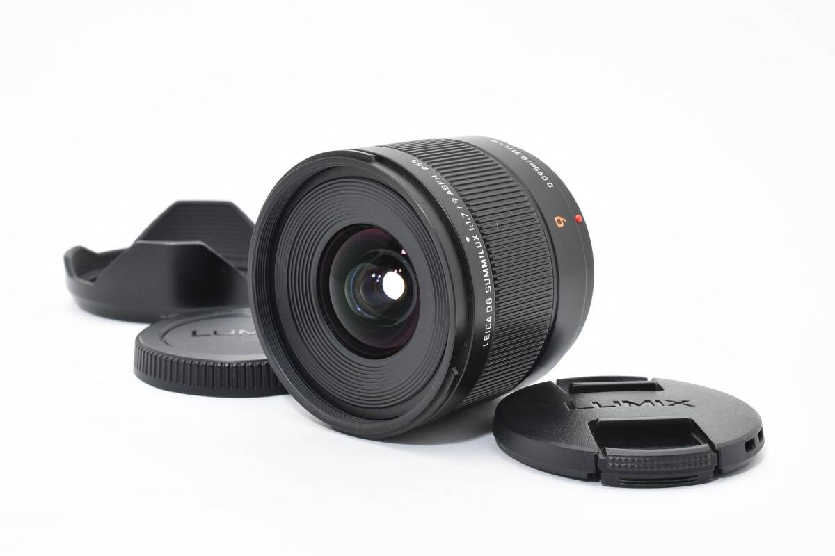 極上品 Panasonic Leica DG Summilux 9mm f1.7 Asph H-X09拍卖