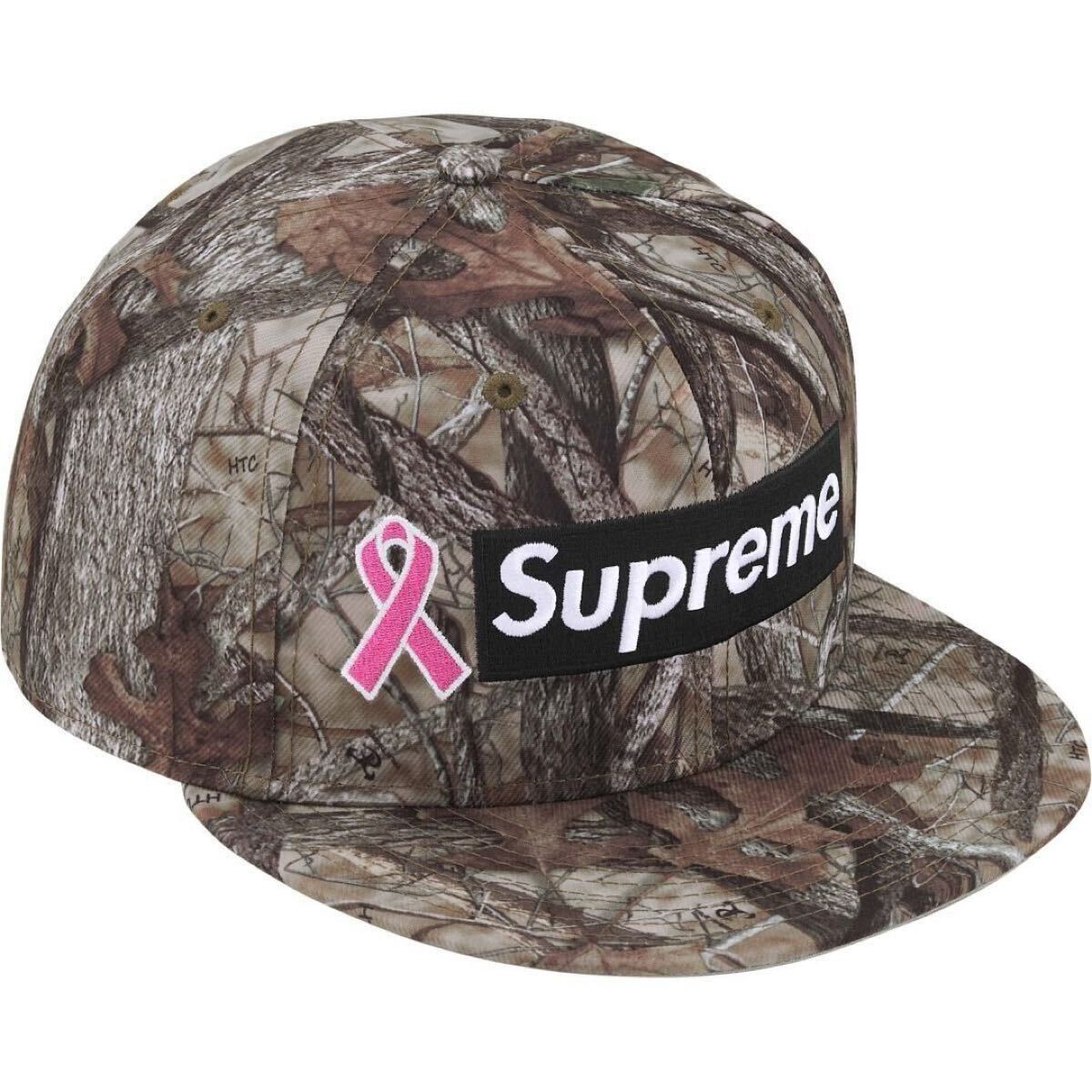 新品未着用 シュプリーム キャップ supreme 25FW Breast Cancer Awareness Box Logo New Era TrueTimber HTC Fall Camo 7 1/2 59.6cm 拍卖