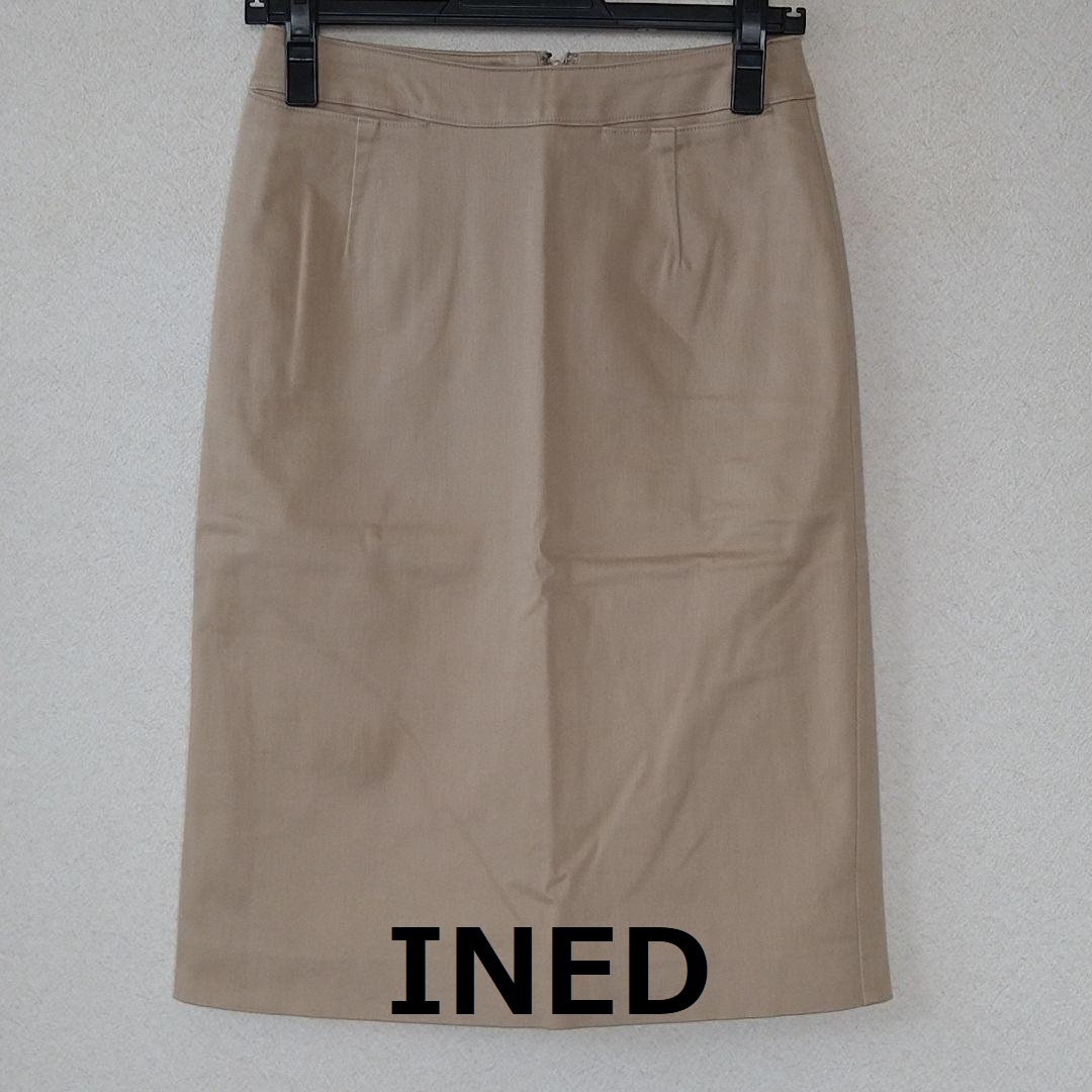 INED(イネド) タイトスカート ベージュ拍卖