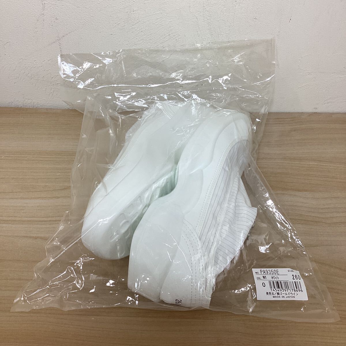 ◎ 未使用品 ゴールドウイン クリーンルームシューズ 26.0cm PA9350E N1 ホワイト 白色 日本製 未開封品拍卖