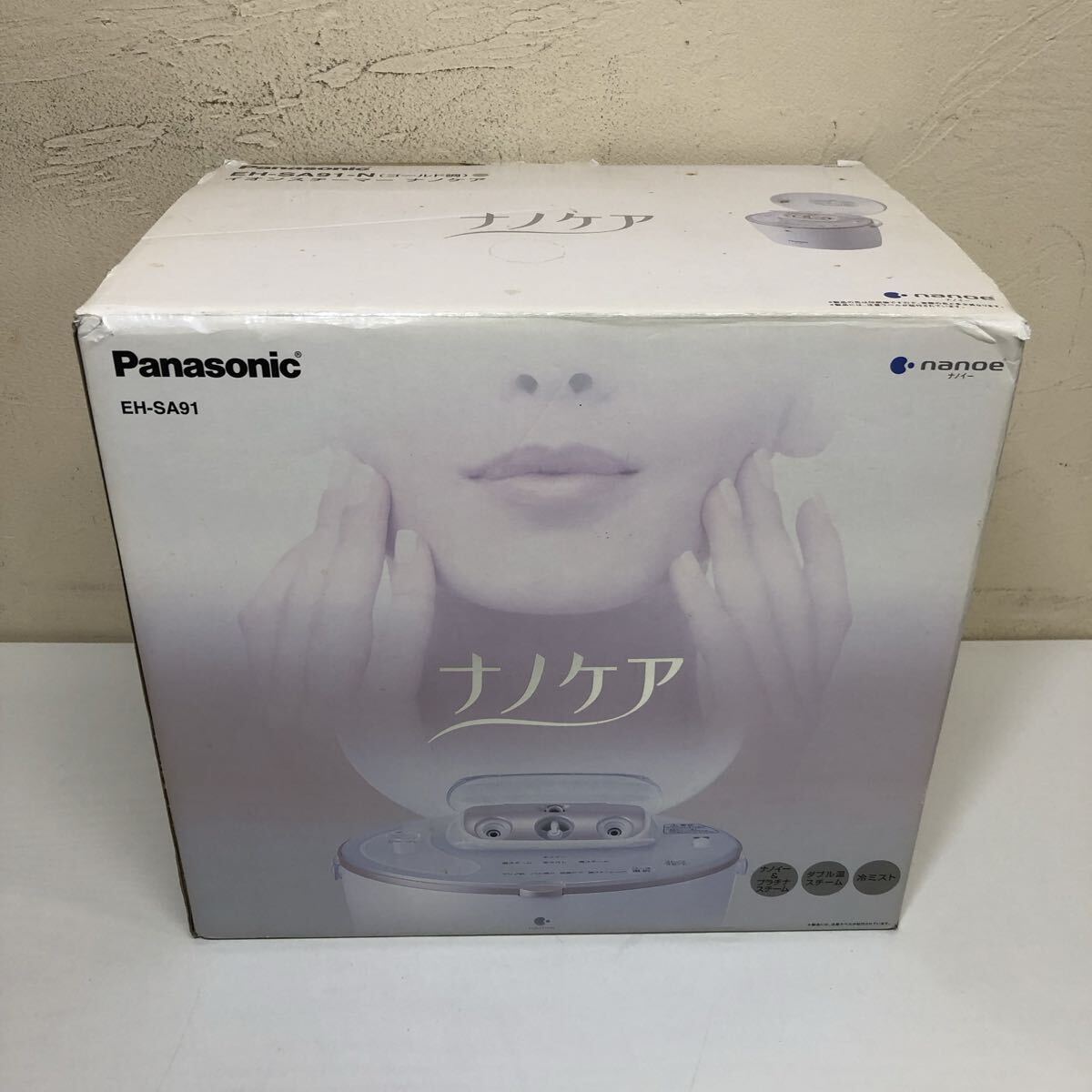 & Panasonic パナソニック イオンスチーマー nanocare ナノケア EH-SA91-N ゴールド調 通電確認済 ナノイー フェイスケア 家庭用美容家電拍卖