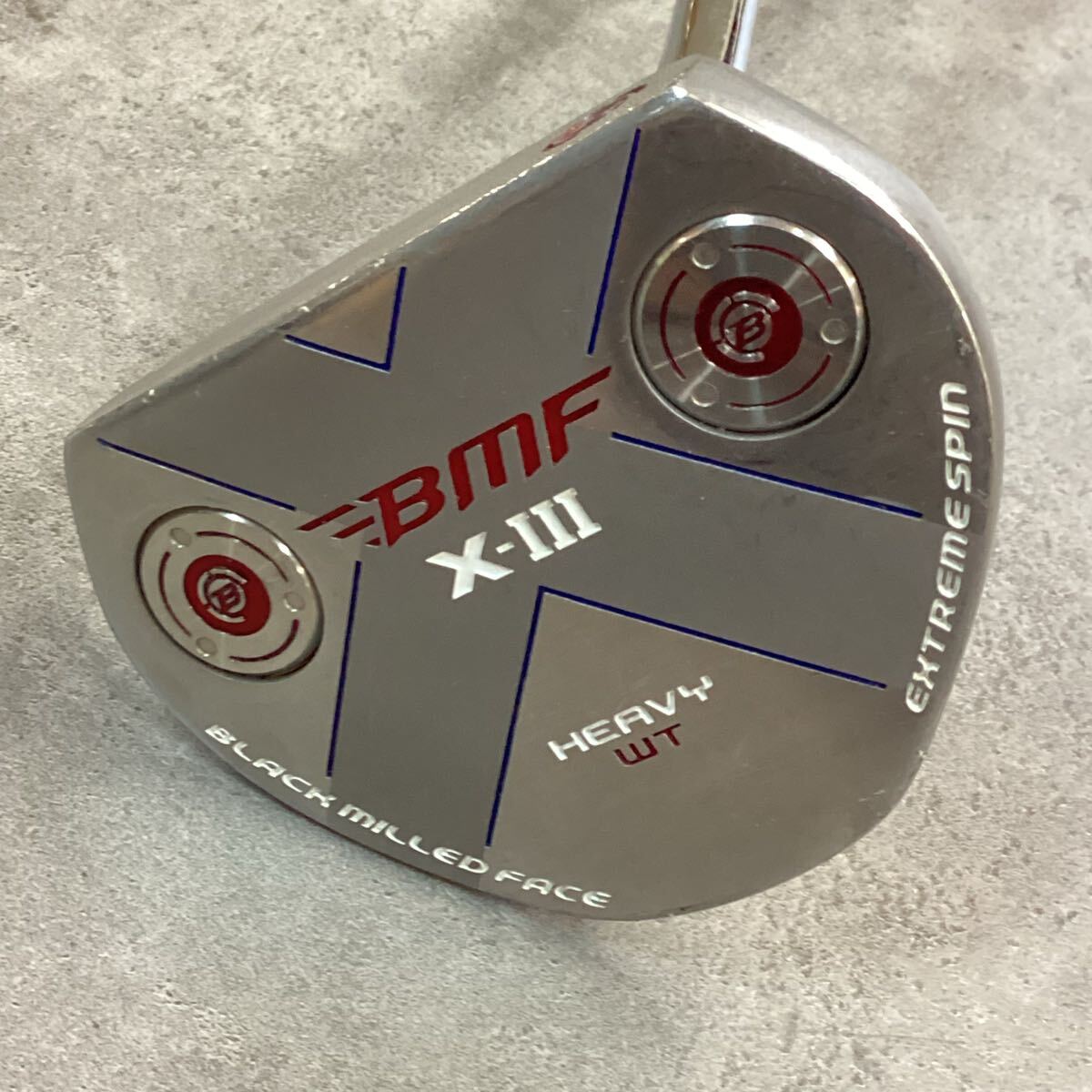& BMF X-Ⅲ HEAVY WT パター BLACK MILLED FACE EXTREME SPIN 34インチ ゴルフクラブ 単品 中古 男性 右利き拍卖