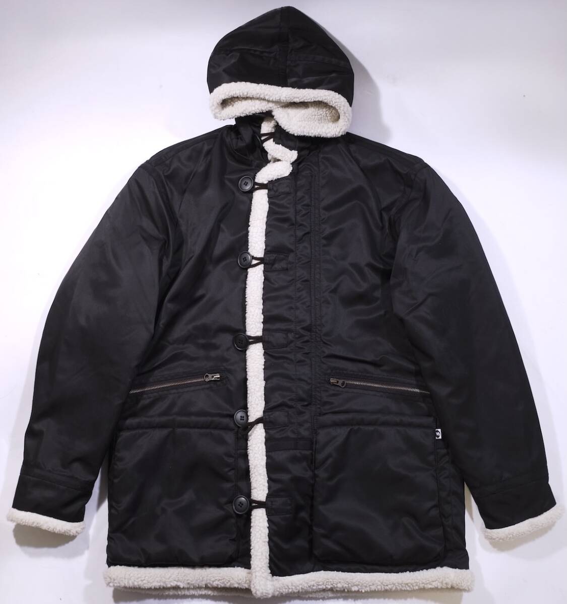 GOODENOUGH/グッドイナフ 90年代/99AW PARKA EXTREME COLD WEATHER GE B-7/ボアフライトコート 超希少 黒/M 試着程度のみ fragment/supreme拍卖