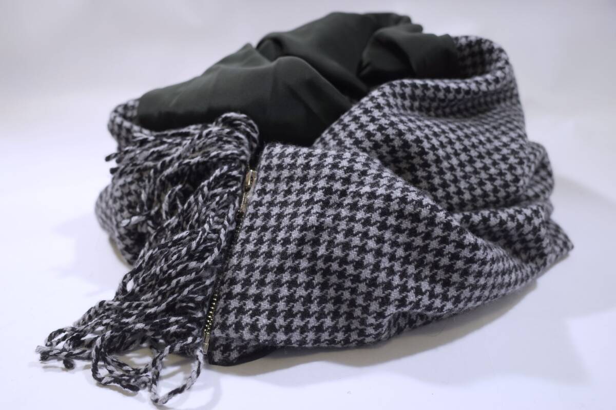 JONIO愛用 アンダーカバー 2015AW 超希少 ジップカスタム/最高級ウールカシミア 大判ストール/チェック 美品 affa/shepherd/but beautiful拍卖