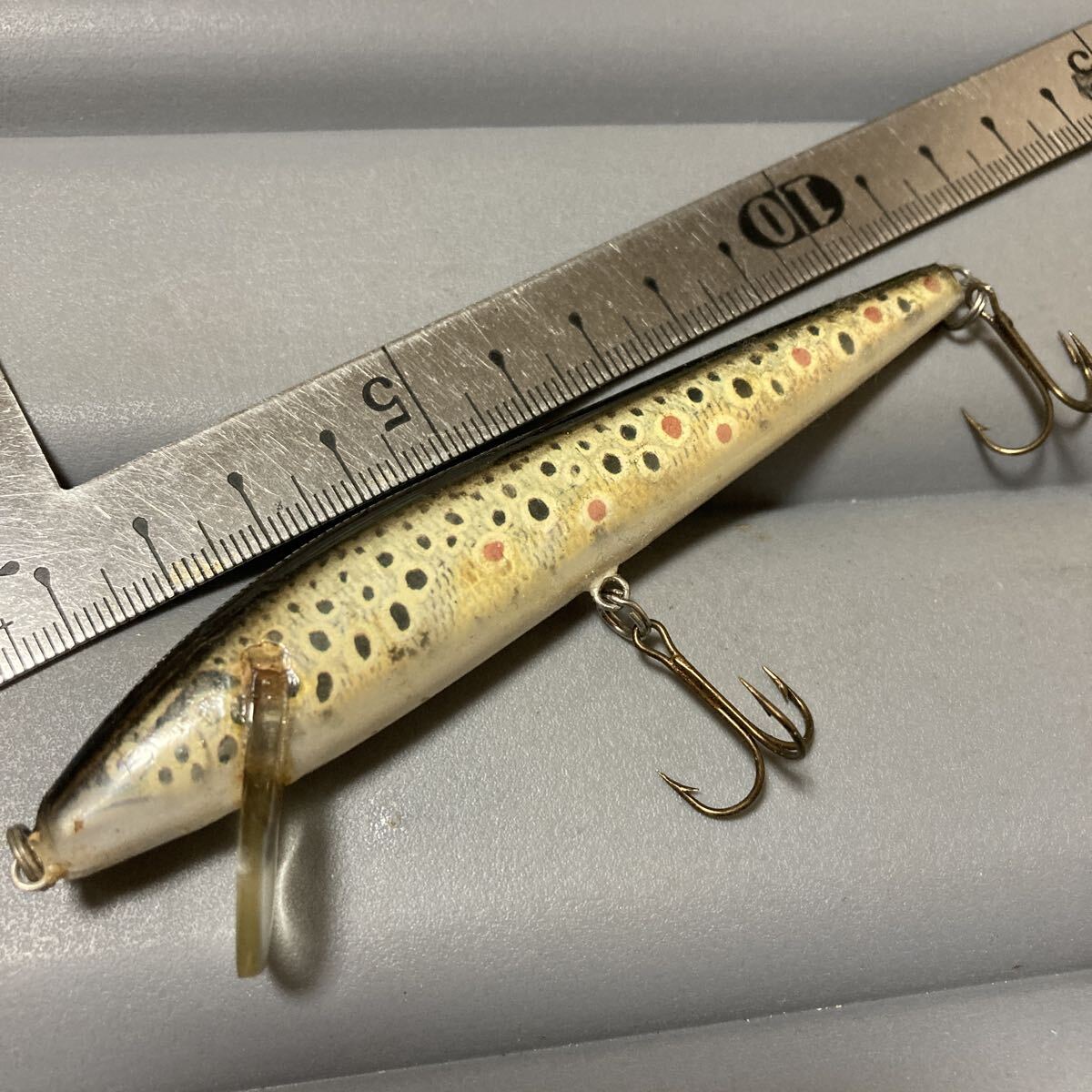 オールド シンキングミノー 110mm ナチュラルプリント 即決拍卖