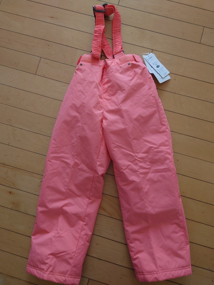 【女の子140】新品ナイロンズボン、スノーパンツー、雪遊び拍卖