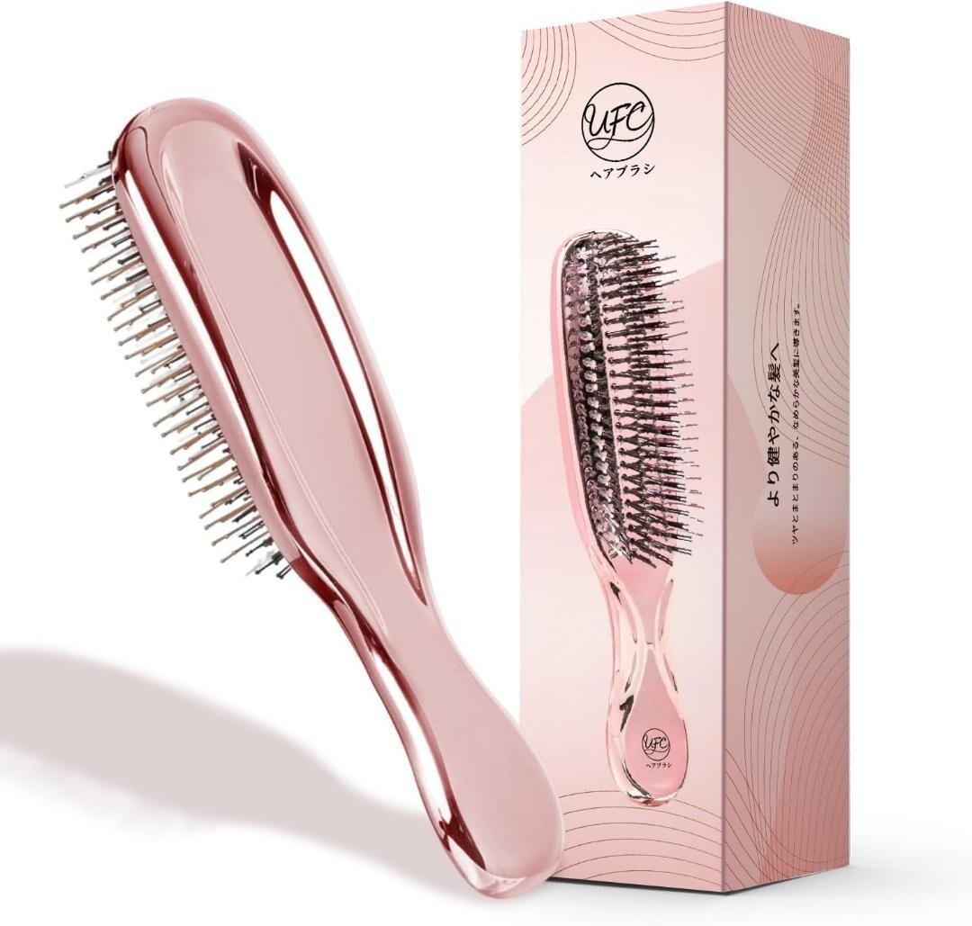ヘアブラシ くし 静電気防止 ブラシ サラサラ 乾湿両用 絡まない 持ち運び便利 静電気防止拍卖