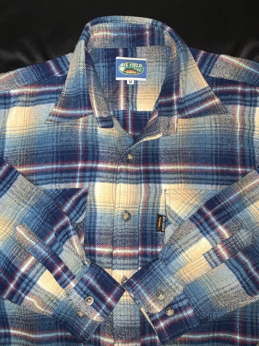 スペシャル 80's VINTAGE オンブレチェック ネルシャツ 20's 30's 40's 50's 60's 70's 90's ロカビリー拍卖