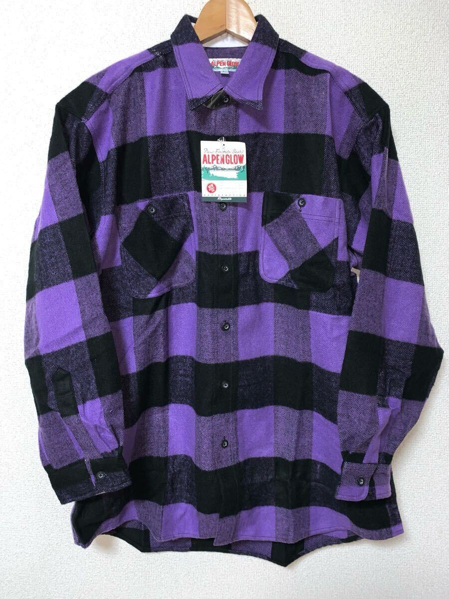 スペシャル デッドストック 80's VINTAGE ネルシャツ ブロックチェック オンブレ 10's 20's 30's 40's 50's 60's 70's 90's ロカビリー拍卖