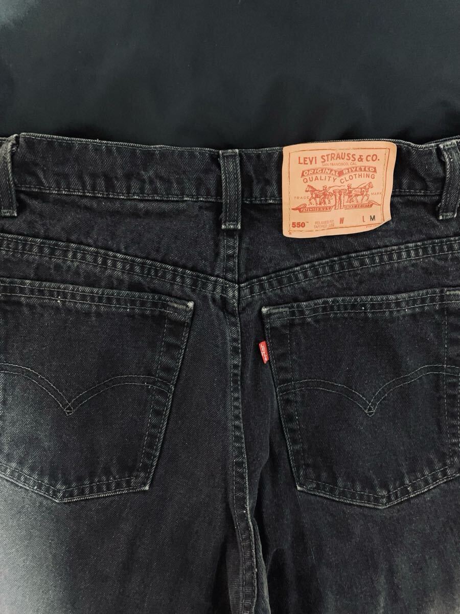 スペシャル 黒 90'sビンテージ Levi's 550 ブラックデニム カナダ製 80's 70's 60's 50's 40's 30's 501XX BIGE 646 506 507 505 拍卖