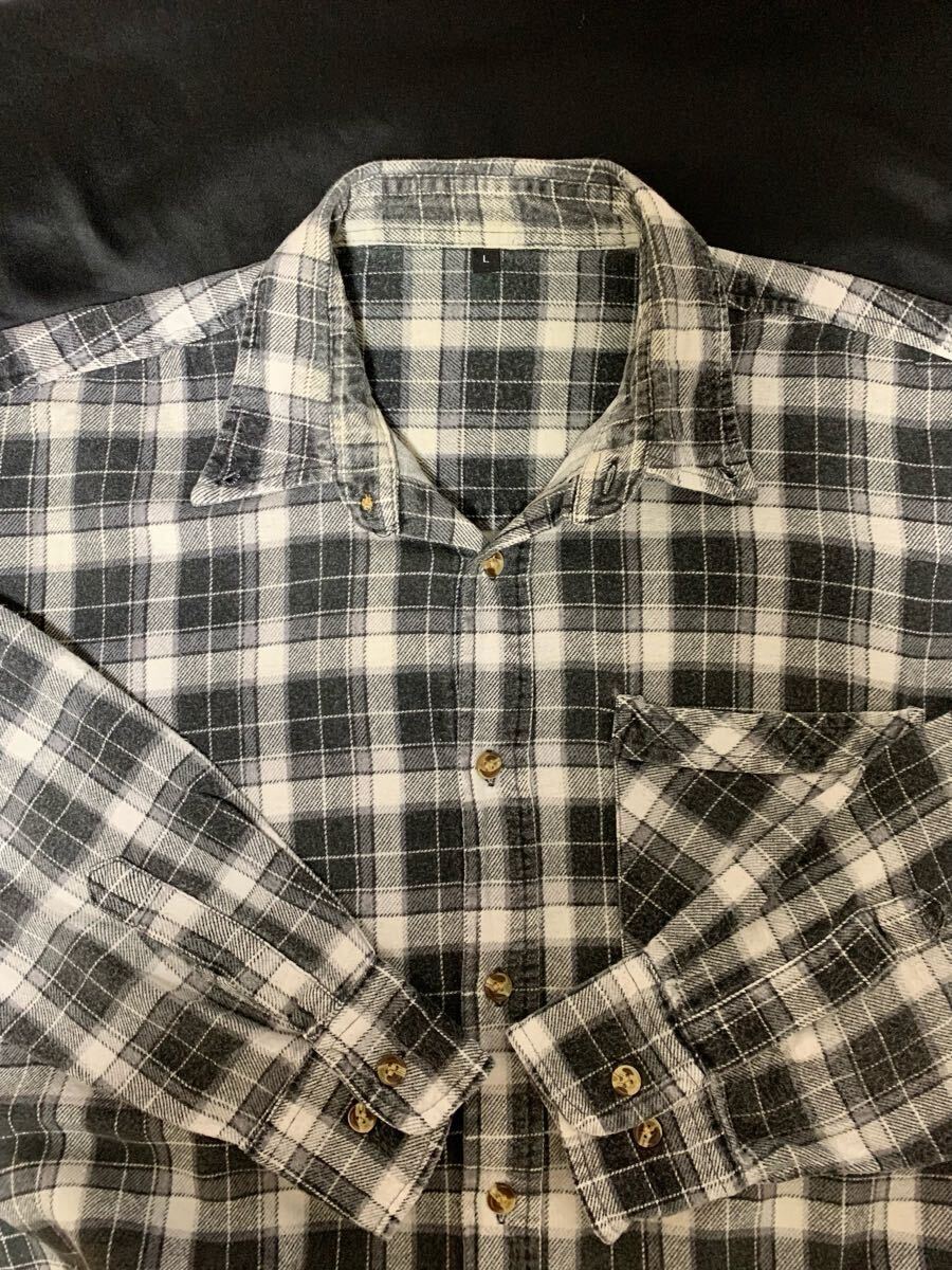 スペシャル 黒 70's VINTAGE オンブレチェック プリントネル ユーロ 10's 20's 30's 40's 50's 60's 80's 90's ロカビリー BIGYANK ARROW拍卖