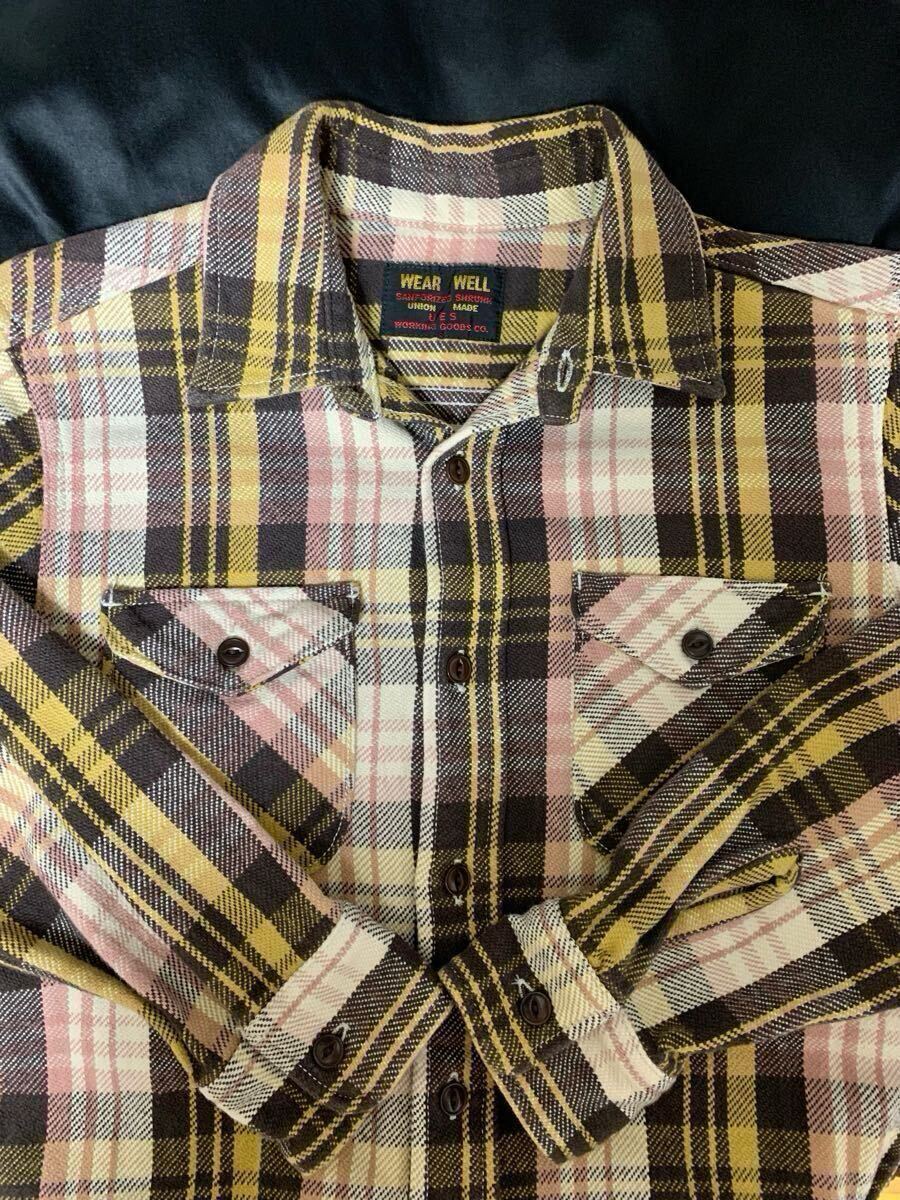 激レア 極上 50's VINTAGE レプリカ UES ウエス ネルシャツ マチ付き 30's 40's 60's 70's 拍卖