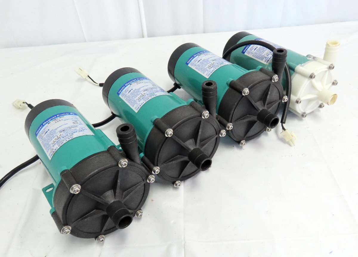 100☆動作品外し☆IWAKI イワキ マグネットポンプ MD-20RZ-N10 ×3/MD-20R-N 4点セット◇0927-530拍卖