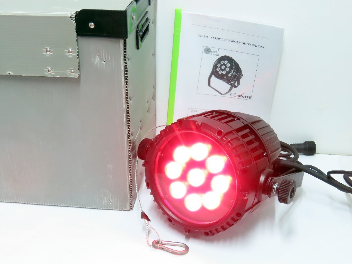 100☆RoHS TH-249 9X15W LED PARCAN OUTDOOR 5IN1 LEDパーライト◇1020-320拍卖