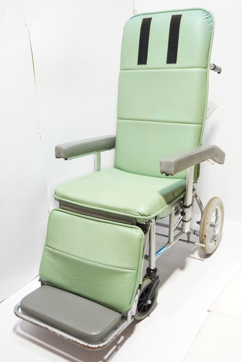 西H☆KAWAMURA カワムラサイクル フルリクライニング 介助用 車椅子 車いす RR70N◇3C-706拍卖
