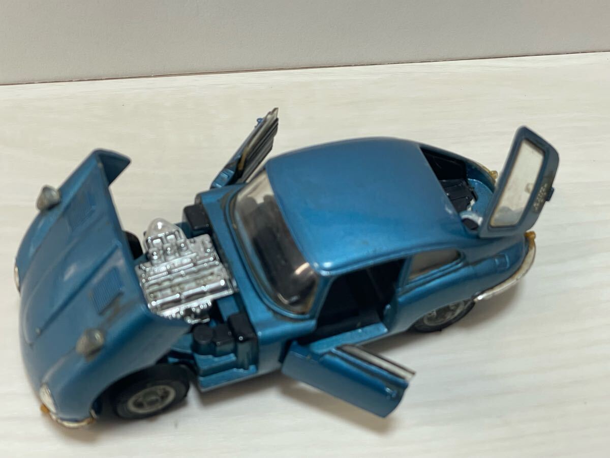 TN コーギー イギリス製ミニカー CORGI-TOYS ジャガー Eタイプ 2+2 ブルーメタリック 当時物拍卖