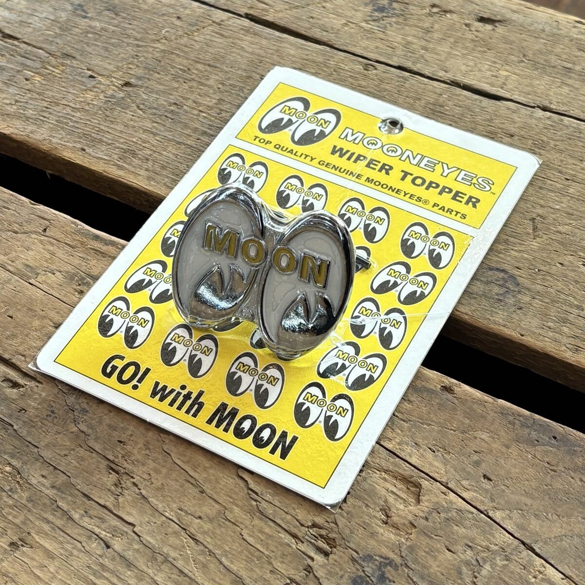 ★匿名配送★MOONEYES ワイパー エンブレム トッパー ムーンアイズ カスタム アメ車 旧車 リアワイパー オートパーツ アメリカ USA USDM拍卖