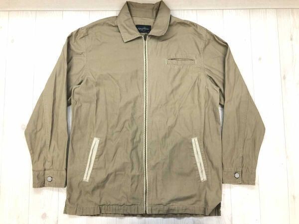 Safari Rookei ジップアップ オールド アメカジ コロニアル ワーク 古着 ジップアップ ジャケット メンズ コットン100% LL ベージュ拍卖
