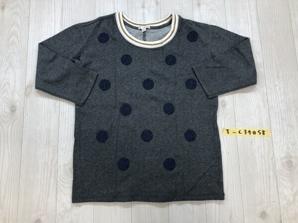 GAP ギャップ レディース 立体ドット ニットセーター 小さいサイズ XXS 杢グレー拍卖