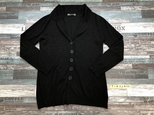 ZARA ザラ レディース ショールカラー ニットカーディガン M 黒拍卖