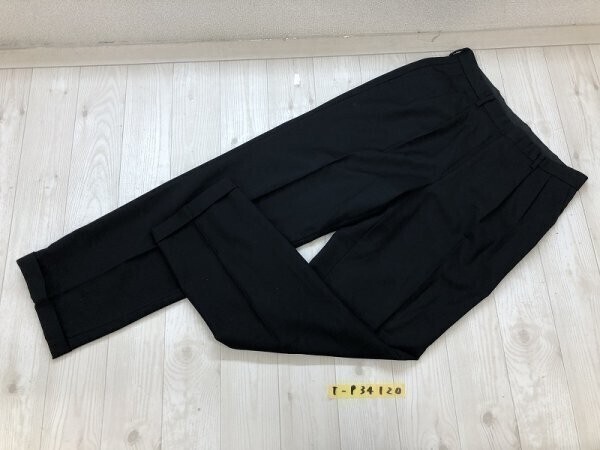 (株)ドメイン メンズ 毛&カシミヤ スラックスパンツ 黒拍卖