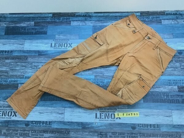 I’Z FRONTIER メンズ サイドポケット付き パンツ M 茶色拍卖
