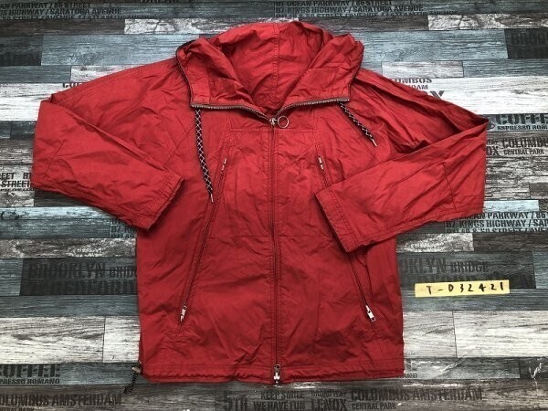 TK MIXPICE タケオキクチ メンズ 薄手 フーディー パーカー ウインドブレイカー 2 赤拍卖