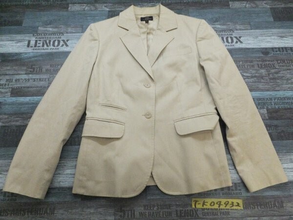 346 Brooks Brothers ブルックスブラザーズ レディース 肩パッド ストレッチ テーラードジャケット 秋冬 4 ライトベージュ拍卖