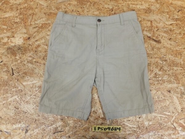 Faded glory メンズ カラーハーフパンツ L カーキベージュ拍卖