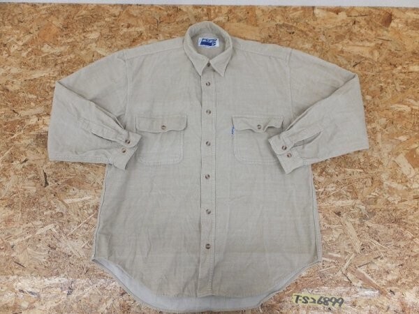 PEPSI メンズ コーディロイ 長袖シャツ M ベージュ拍卖