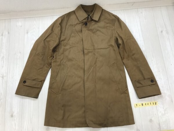 SUIT SELECT メンズ 裏地付き 日本産生地仕様 ジャケット コート M キャメル拍卖