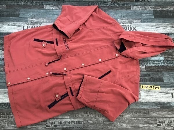 DISCOVERY レディース フード付き ロングジャケット L サーモンピンクネイビー拍卖