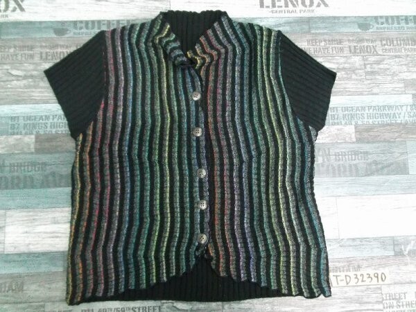 Ariel レディース 半袖カーディガン 黒拍卖