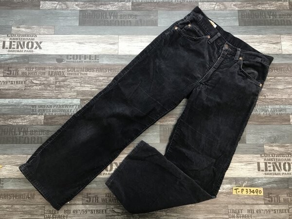 BIG JOHN ビッグジョン レディース コーデュロイパンツ W30 L32 ネイビー拍卖