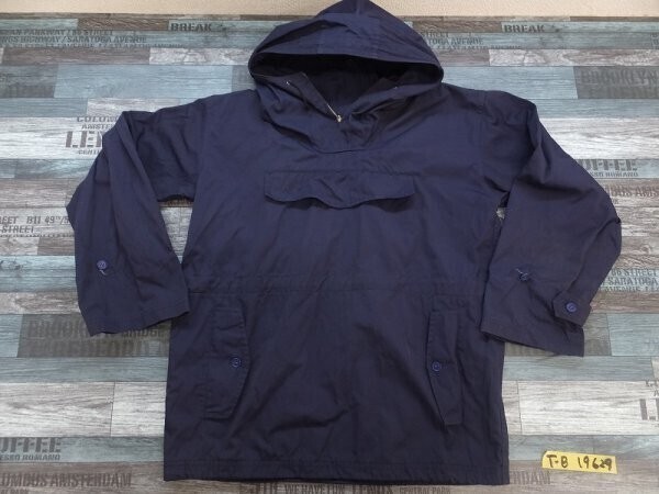 ノーブランド メンズ フロントポケット プルオーバー ウィンドブレーカー M 紺拍卖