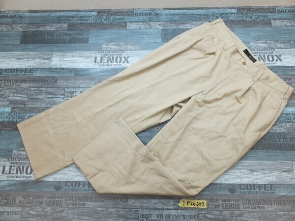 SISSY BY KANSAI YAMAMOTO カンサイヤマモト メンズ タック入り チノパンツ 91㎝ ベージュ拍卖